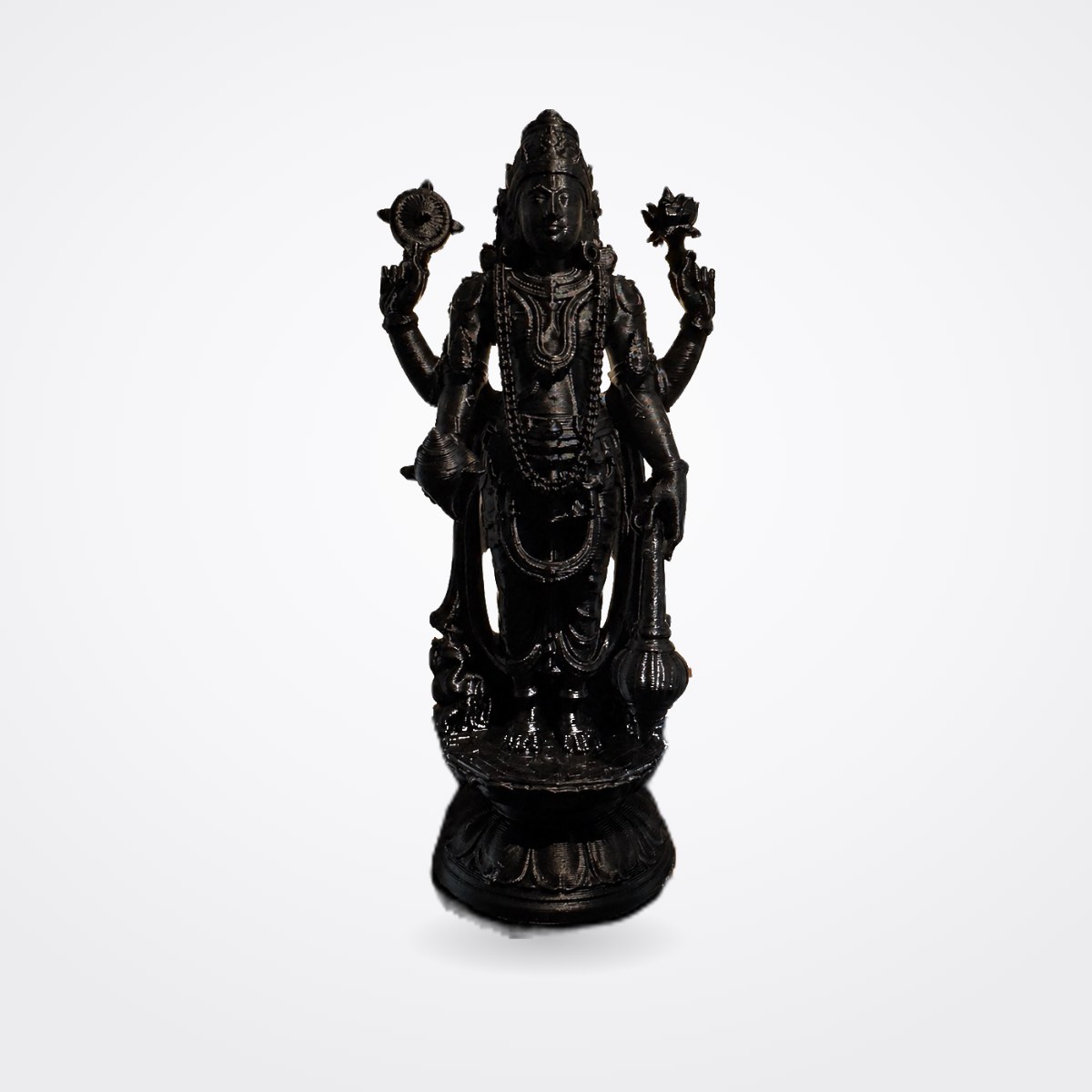 Lord Vishnu in Matte Black