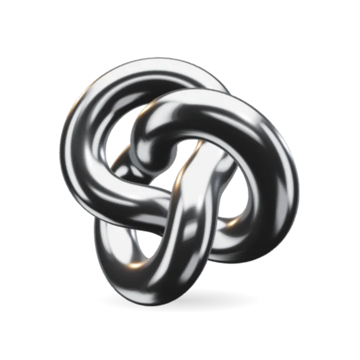Infinity Knot, Silk Silver